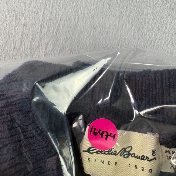 Vintage Eddie Bauer Sweater Mens XL Blue Heavy Knit Pullover Cosby Grandpacore - Picture 8 of 8